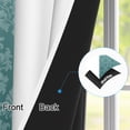 thumbnail image 4 of Ombre Teal Damask Blackout Curtains For Bedroom,Room Darking Thermal Insulated Window Drapes,Grommet Top,84 inch Length,2 Panels, 4 of 8