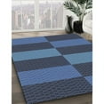 thumbnail image 2 of Ahgly Company Indoor Square Patterned Blue Novelty Area Rugs, 5' Square, 2 of 6