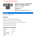 thumbnail image 2 of Expansion Tank Cap - Compatible with 2008 - 2017 Freightliner M2 106 2009 2010 2011 2012 2013 2014 2015 2016, 2 of 2