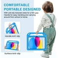 thumbnail image 4 of BMOUO Kids Case for iPad (A16) 11th Generation 11 Inch 2025, iPad 10th Generation 10.9 inch 2022 - with Built-in Screen Protector, Shockproof Handle Stand iPad 11th/10th Gen Case for Toddlers, Blue, 4 of 8