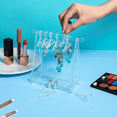 thumbnail image 4 of Acrylic Earring Hanger Rack with Mini Hangers 52 Hole Clear Earring Hanging Holder Cute Earring Display Stand Organizer Ear Stud Display Rack, 4 of 6
