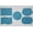 Aqua, variant on Waterproof Canvas Placemats by Penny's Needful Things (Oval - Set of 2) (White)