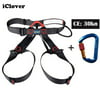 30KN Locking Climbing Carabiners Twist Lock Screwgate Caribeaner IClover with [Climbing Harness] Rock Climbing Kit for Rappelling Belaying Rescue Tree Climbing Arborist