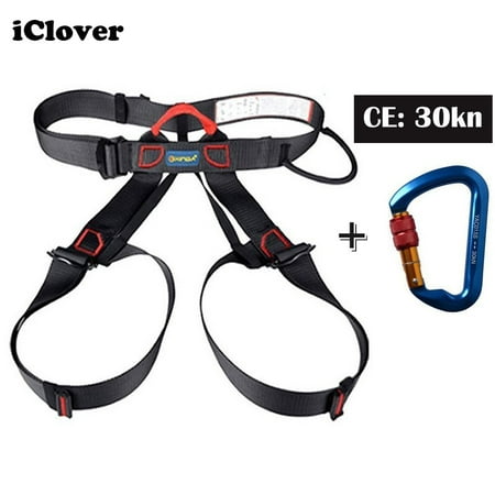 30KN Locking Climbing Carabiners Twist Lock Screwgate Caribeaner IClover with [Climbing Harness] Rock Climbing Kit for Rappelling Belaying Rescue Tree Climbing (Best Tree Climbing Harness)