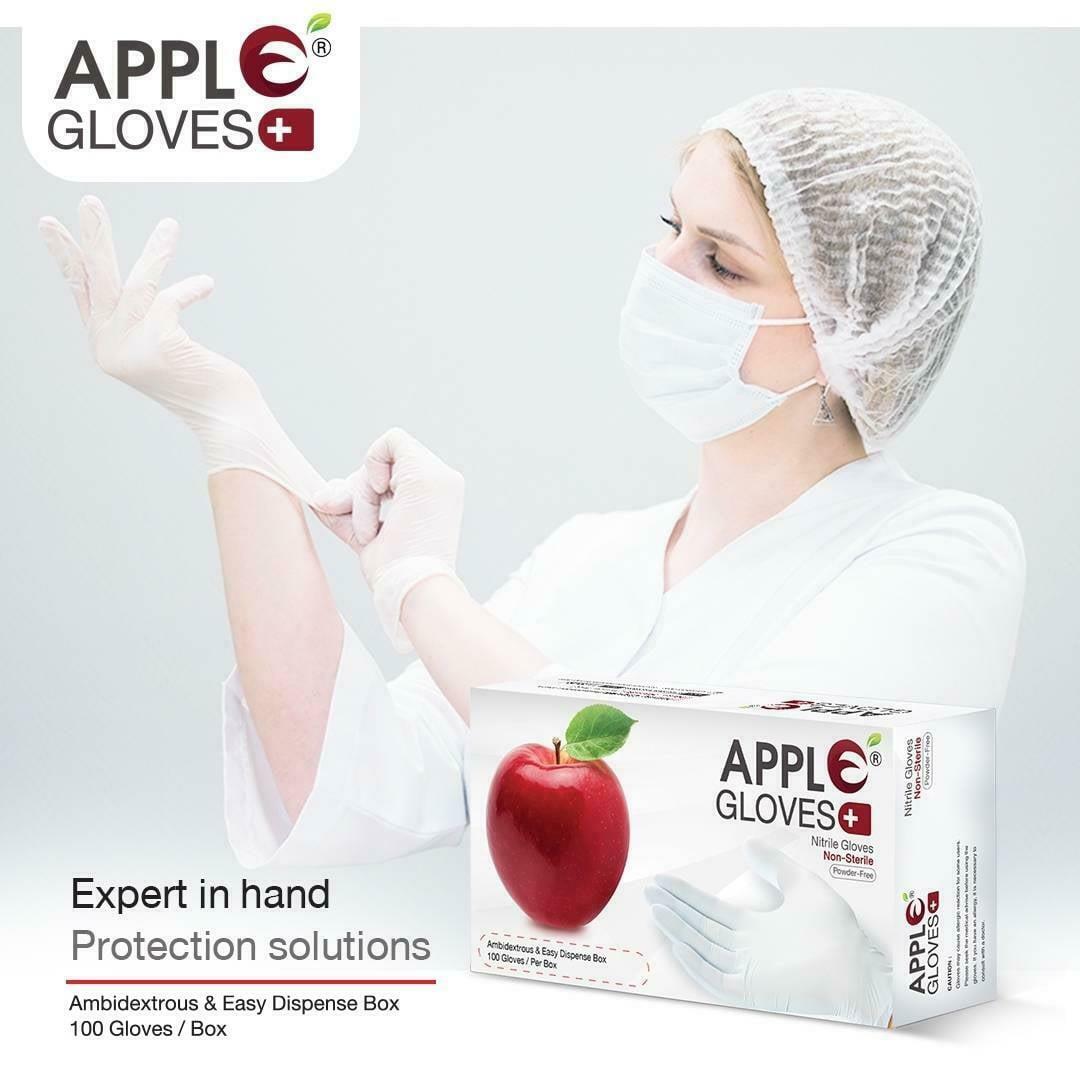 Disposable Nitrile Gloves Multipurpose Nonmedical Powder Free White