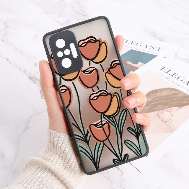 Funda dura mate para Xiaomi Redmi Note 10 Pro, 9 Pro, 9s, 10s, Mi 11 Lite, 11T, Note 10 Lite Fivean unisex