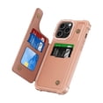 thumbnail image 3 of JTCASES for iPhone 15 Pro Case, PU Leather Flip Stand Card Slots RFID Blocking Wallet Cover Diamond Camera Frame Shockproof Protective Cover for iPhone 15 Pro, Rosegold, 3 of 8