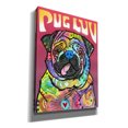 thumbnail image 2 of Epic Graffiti 'Pug Luv' by Dean Russo, Giclee Canvas Wall Art, 40"x54", 2 of 8