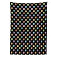 thumbnail image 3 of Ambesonne Owls Tablecloth Rectangular Table Cover, Funny Confused Serious, 60"x84", Black Multicolor, 3 of 4