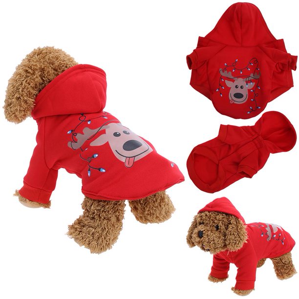 Ropa navideña para mascotas perro mascota otoño e invierno chaqueta suéter S Tmvgtek Oficina Multiescena Multifunción