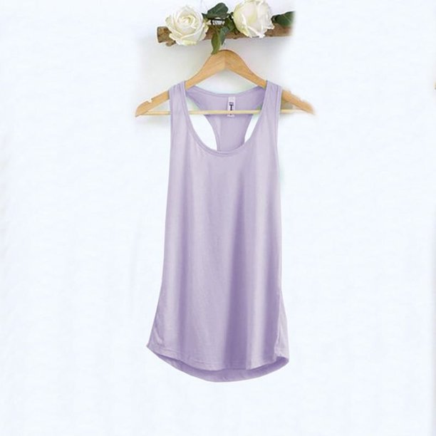 Camiseta sin mangas de algodón para mujer, Top informal holgado con espalda cruzada, Top de entrenamiento para mujer, chaleco M30660