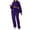 Purple, variant on qolati Tow Piece Outfits for Women 2023 Casual Long Sleeve Cropped Sweatsuit with Jogger Sweatpants Lounge Sets Y2k Hooded Tracksuit with Pockets