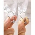 thumbnail image 2 of Shiyou-2 Pcs Bijoux de Mamelon Non Perçants, Anneaux de Mamelon Mignons Réglables en Acier Inoxydable pour Femmes Hommes, 2 of 4