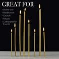 Pure Beeswax Candles NoDrip, SmokeLess, Tall, Thin Taper Decorative