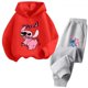 thumbnail image 3 of Suéter de moda callejera de puntada kawaii, ropa para niños y niñas, conjunto de sudadera con capucha deportiva para niños, 3 of 5