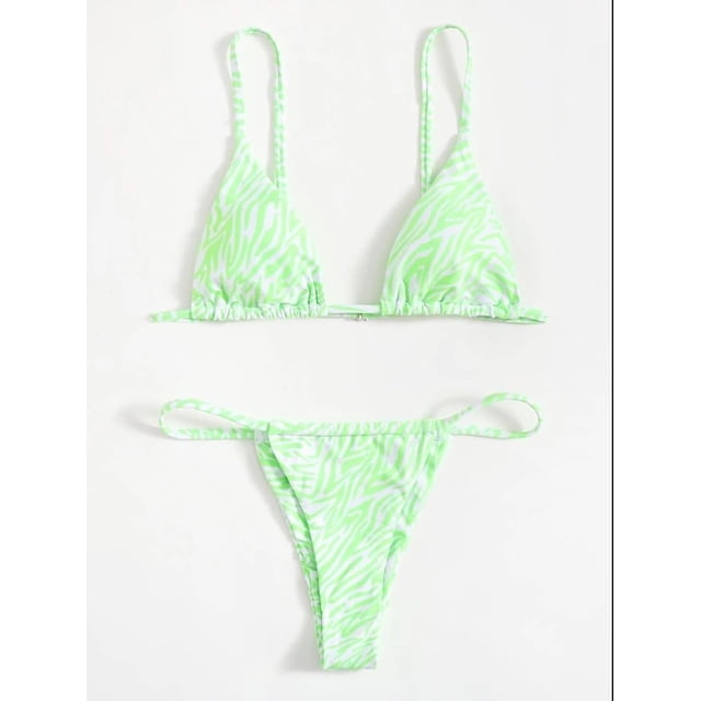 Traje de baño de 2 piezas para mujer, trajes de baño para mujer, traje de baño de mujer de cintura alta con cordones, bikini, traje de baño de acero con espalda descubierta y abertura, traje de baño p