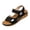 Black #1, variant on Women Sports Platform Sandals 2026 Summer Orthopedic Sandals Arch Support Wide Width Casual Slide Open Toe Walking Sandals With Hook Loop White