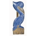 thumbnail image 3 of Hand Carved Pelican Paper Towel Holder Wood Carving Nautical Statue Kitchen Gadget Sculpture, 3 of 3