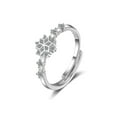 thumbnail image 1 of Jumpingount Anillo de apertura para mujer, joyería de mano abierta decorativa brillante de cobre, decoración de vestido exquisita para fiesta de boda, Ropa, zapatos y accesorios Miscelánea Jumpingount AP017203-01, 1 of 6