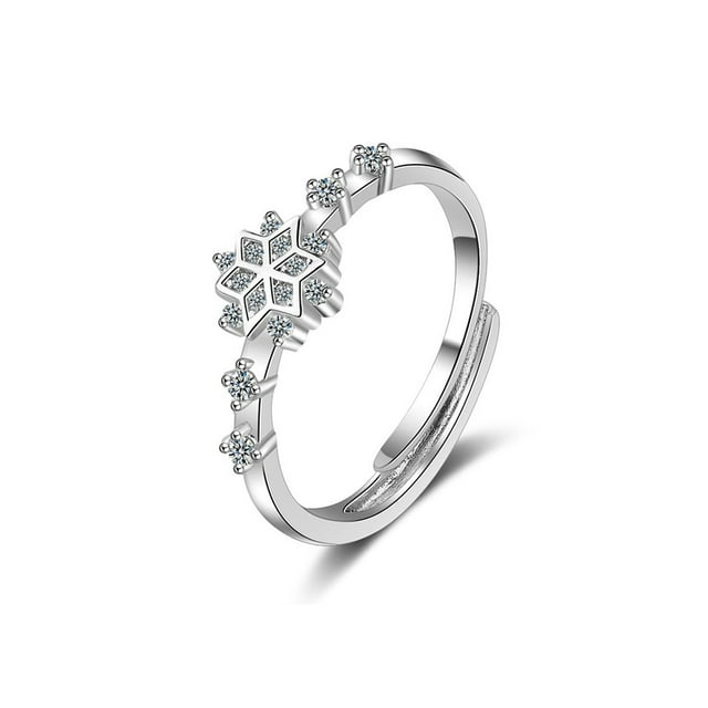 Jumpingount Anillo de apertura para mujer, joyería de mano abierta decorativa brillante de cobre, decoración de vestido exquisita para fiesta de boda, Ropa, zapatos y accesorios Miscelánea Jumpingount AP017203-01