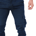 thumbnail image 5 of Jogger cargo de gabardina stretch John Silver Corte skinny color azul petróleo, 5 of 5