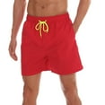 thumbnail image 3 of XFLWAM Mens Swim Trunks Quick Dry Beach Shorts Mesh Lining Swimwear Bathing Suits with Pockets Red L, 3 of 3