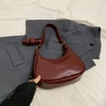 thumbnail image 6 of Yibooy Shoulder Bag for Women Zipper Crescent Bag PU Leather Hobo Bag for Work(WineRed), 6 of 10