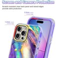 thumbnail image 3 of CASEFIV YTC8558-37 Protective Silicone Back Cover Cell Phone Case for Apple iPhone 15 Pro, Purple, 3 of 7