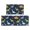 Dinosaur and Leaf Navy Blue Pattern, variant on Dinosaur and Leaf Black Pattern Anti Fatigue Kitchen Rugs Set Of 2, Non Slip Washable Decorative Floor Mats for Kitchen Sink Laundry, 17"x30" and 17"x47"