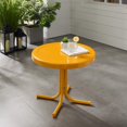 thumbnail image 6 of YANG2 Griffith Weather Resistant Retro Metal Outdoor Side Table for Patio, Deck, Porch, Tangerine, 6 of 8