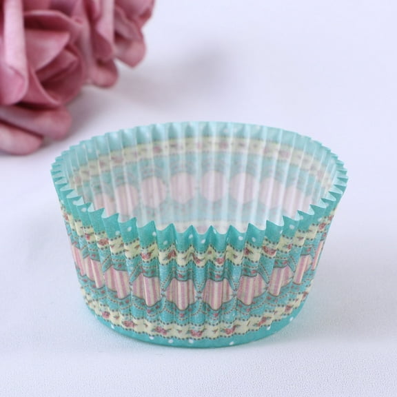 FRCOLOR 100 Pcs Paper Baking Cups Cupcake Wrappers Liners Muffin Cases Cake Cup Party Favors (Sky Blue)