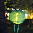 thumbnail image 1 of Linterna 12 pulgadas LED Solar impermeable al aire libre colgante global azul claro, 1 of 8