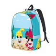 thumbnail image 2 of Daiia Gnomes On The Beach Vintage Canvas Backpack for Men and Women ,Hiking Backpack,Travel Laptop Bag for School,Large Capacity Backpack-Medium, 2 of 8