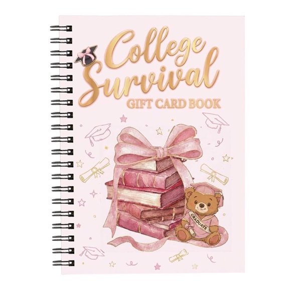 WUSUOWEI Livre de Cartes-Cadeaux de Survie pour l'École et le Collège, Album de Cartes-Cadeaux pour Anniversaires, Remises de Diplômes, Mariages, Anniversaires, Fêtes, 1 Pce