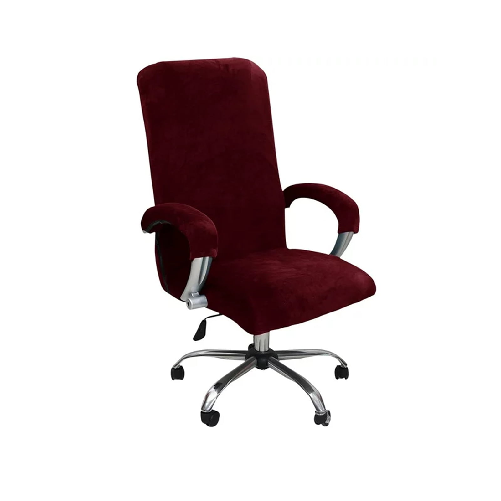 EcoAncheng Velvet Office Chair Cover with Arm Covers Stretch Computer