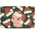 thumbnail image 1 of EREHome Noël Mignon Cochon Set de Support de Plaque de Set de 4, Tapis de Table Protecteur 12x18 Pouces, 1 of 5