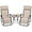 Beige, variant on S AFSTAR Zero Gravity Chairs Set of 2, 3 PCS Folding Zero Gravity Lawn Chair Set with Side Table Cup Holders & Adjustable Headrest, Reclining Patio Chairs, Zero Gravity Lounger for Patio Poolside