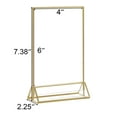 thumbnail image 2 of Amdohai 12 Pack Gold Sign Holders 4x6'' Acrylic Double Sided Table Menu Display Stand, Wedding Table Numbers Holder, 2 of 6