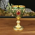 thumbnail image 2 of Drinking Cup Decorative Ornate Goblet With Intricate Embossed Detailing And Classic Vintage Style Tea Cup, 2 of 3