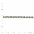 thumbnail image 4 of 925 Sterling Silver Diamond Cut 3.5mm Solid Rope Chain w/ Lobster Clasp - 18", 4 of 5