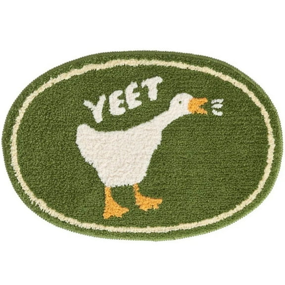 BAIANNAN Cute Duck Bathroom Rug Funny Soft Bathtub Carpet Area Rugs Kitchen Rug Floor Mats Doormat Chic Home Room Decor
