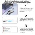 thumbnail image 3 of Adaptador USB 3.0 a Doble HDMI Reborn 1080P 60Hz, 3 of 7