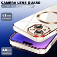 thumbnail image 2 of for iPhone 14 Pro Case,[Compatible with Magsafe],[10 FT Military Grade Drop Protection][Anti Yellowing] Slim Soft TPU Luxury Protective Phone Case for iPhone 14 Pro -White 8-IP14p-02, 2 of 12