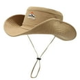 thumbnail image 1 of Sombrero vaquero unisex para el sol: gorra de pescador de ala ancha para senderismo y acampada, 1 of 4