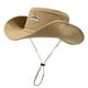 thumbnail image 1 of Sombrero vaquero unisex para el sol: gorra de pescador de ala ancha para senderismo y acampada, 1 of 4