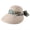 Khaki, variant on Women Large Brim 2 in 1 Convertible Sun Visor Hat with Neck Flap, UPF UV Quick Dry Breathable 360 Protection Hat for Outdoor Sports