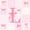 Pink White L, variant on Erosebridal Pink Princess Bowknot Kids Black Out Curtains,Bowtie Theme Initial M Alphabet Curtains Pack of 2 (42x63 Each) For Girls