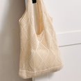 thumbnail image 3 of Bolso tejido para mujer, bolso Hippie de punto de malla hueca Retro, bolsos de vacaciones de verano, 3 of 9