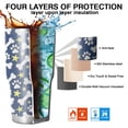 thumbnail image 7 of 30oz Paw Print Dog Bone Tumblers Stainless Steel Tumbler with Lid and Straw,Vacuum Insulated Double Wall Travel Tumbler Cups Mug with Cleaning Brush for Coffee,Tea, 7 of 7