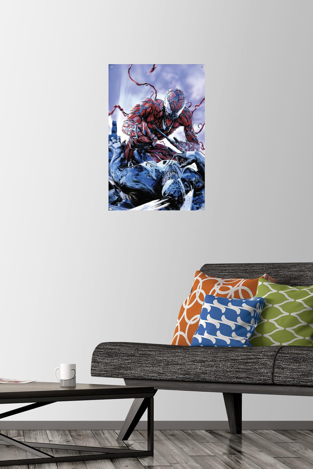 Marvel Comics - Carnage - Battle with Venom Wall Poster with Push Pins, 14.725" x 22.375"